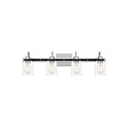 Applique de salle de bain Axel Quoizel Lighting AXE8630BN 400W 4 lumières nickel brossé