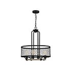 Suspendu Benton Quoizel Lighting BEO2821DO 400W 4 lumières fer vieilli