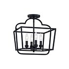 Plafonnier semi-encastré Blanche Quoizel Lighting BLA1714MBK 240W 4 lumières noir mat