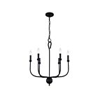 Lustre Blanche Quoizel Lighting BLA5022MBK 360W 6 lumières noir mat