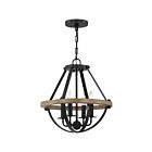 Plafonnier semi-encastré Barlett Quoizel Lighting BRL1716EK 240W 4 lumières terre noire