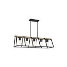 Chandelier pour îlot Brockton Quoizel Lighting BRT3542GK 500W 5 lumières frêne gris