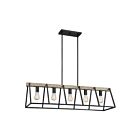 Éclairage pour îlot Brockton Quoizel Lighting BRT542GK 500W 5 lumières frêne gris