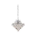 Mini suspendu Bordeaux avec cristaux transparent Quoizel Lighting BRX1512C 160W 4 lumières chrome poli
