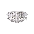 Plafonnier Bordeaux avec cristaux transparents Quoizel Lighting BRX1619C 200W 5 lumières chrome poli