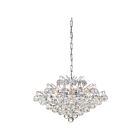 Suspendu Bordeaux avec cristaux transparents Quoizel Lighting BRX2820C 280W 7 lumières chrome poli