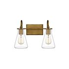 Applique de salle de bain Boyton Quoizel Lighting BYT8616WS 100W 1 lumière laiton patiné