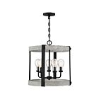Suspendu Carlisle Quoizel Lighting CAL2821GK 300W 5 lumières frêne gris