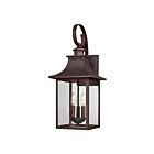 Lanterne d'extérieur Chancellor Quoizel Lighting CCR8410CU 180W 3 lumières cuivre bronze