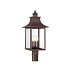 Lanterne d'extérieur Chancellor Quoizel Lighting CCR9010CU 180W 3 lumières cuivre bronze