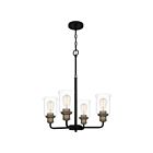 Lustre Cox Quoizel Lighting COX5021MBK 400W 4 lumières noir mat
