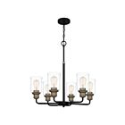 Lustre Cox Quoizel Lighting COX5025MBK 600W 6 lumières noir mat