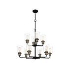 Lustre Cox Quoizel Lighting COX5030MBK 1000W 10 lumières noir mat