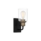 Applique murale Cox Quoizel Lighting COX8604MBK 100W 1 lumière noir mat
