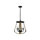 Suspendu Demura Quoizel Lighting DMA2816MBK 240W 4 lumières noir mat