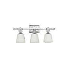 Applique de salle de bain Deluxe Quoizel Lighting DX8603C 300W 3 lumières chrome poli
