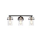 Applique de salle de bain Emerson Quoizel Lighting EMR8603MBK 300W 3 lumières noir mat