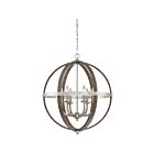 Suspendu Fusion Quoizel Lighting FSN5206BN 360W 6 lumières nickel brossé