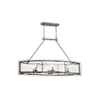 Chandelier pour îlot Fortress Quoizel Lighting FTS638MM 360W 6 lumières argent chiné