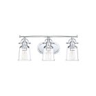 Applique de salle de bain Grant Quoizel Lighting GRT8603C 300W 3 lumières chrome poli