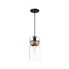 Mini suspendu Gathering Quoizel Lighting GTG1506K 100W 1 lumière noir mystique