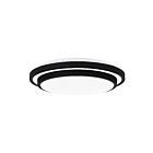 Plafonnier semi-encastré LED Irving Quoizel Lighting IVG1614MBK noir mat