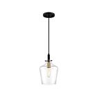 Mini suspendu June Quoizel Lighting JUN1508EK 100W 1 lumière terre noire