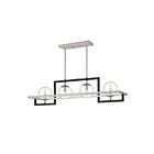 Chandelier pour îlot Kane Quoizel Lighting KAN440EK 240W 4 lumières terre noire