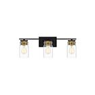 Applique de salle de bain Keesey Quoizel Lighting KEE8624MBK 100W 1 lumière noir mat