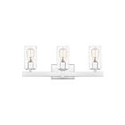 Applique de salle de bain Kirby Quoizel Lighting KIR8623C 300W 3 lumières chrome poli