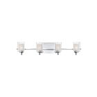 Applique de salle de bain Kolt Quoizel Lighting KLT8604CLED 16W 4 lumières chrome poli