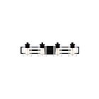 Applique de salle de bain Lansdowne Quoizel Lighting LANS8632MBK 100W 1 lumière noir mat