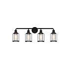 Applique de salle de bain Ludlow Quoizel Lighting LUD8634EK 400W 4 lumières terre noire