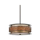 Suspendu Laguna Quoizel Lighting MC842CRC 180W 3 lumières cuivre renaissance