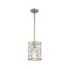 Mini suspendu Meadow Quoizel Lighting MDL1508VG 100W 1 lumière or vintage