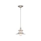 Mini suspendu New England Quoizel Lighting NA1510BN 100W 1 lumière nickel brossé