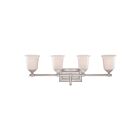 Applique de salle de bain Nicholas Quoizel Lighting NL8604BN 400W 4 lumières nickel brossé