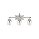 Applique de salle de bain Nicholas Quoizel Lighting NLC8603BN 300W 3 lumières nickel brossé