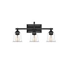 Applique de salle de bain Nicholas Quoizel Lighting NLC8603EK 300W 3 lumières terre noire