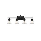 Applique de salle de bain Nicholas Quoizel Lighting NLC8604EK 400W 4 lumières terre noire