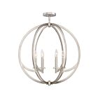 Plafonnier semi-encastré Orion Quoizel Lighting ON1724BN 360W 6 lumières nickel brossé