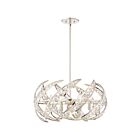 Suspendu Crescent Quoizel Lighting PCCN2824PK 360W 6 lumières nickel poli