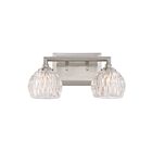 Applique de salle de bain Serena Quoizel Lighting PCSA8602BN 120W 2 lumières nickel brossé