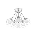 Plafonnier semi-encastré Spellbound Quoizel Lighting PCSB1716C 240W 6 lumières chrome poli