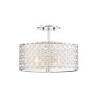 Plafonnier semi-encastré Verity Quoizel Lighting PCVY1714C 300W 3 lumières chrome poli