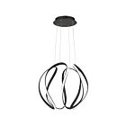 Suspendu LED Waving Quoizel Lighting PCWN2818EK terre noire