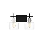 Applique de salle de bain Pensbury Quoizel Lighting PEN8616MBK 100W 1 lumière noir mat