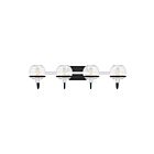 Applique de salle de bain Phoenix Quoizel Lighting PHX8631MBK 240W 4 lumières noir mat