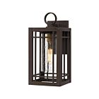 Lanterne d'extérieur Pelham Quoizel Lighting PLH8407WT 100W 1 lumière bronze occidental