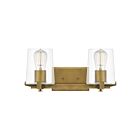 Applique de salle de bain Perry Quoizel Lighting PRY8616WS 200W 2 lumières laiton patiné